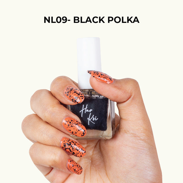 Black Polka – NL09 | Nail Lacquer