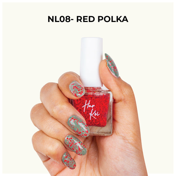 Red Polka – NL08 | Nail Lacquer